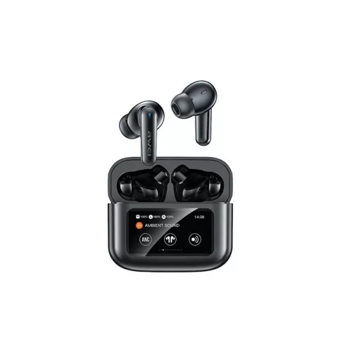 AWEI Bluetooth 5.4 T56 ANCTWS fejhallgatók + dokkoló állomás fekete