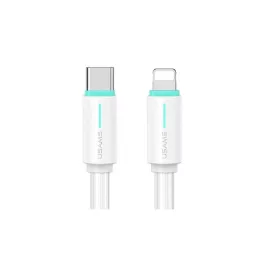   USAMS USB-C/Lightning kábel 1m SJ73530W YU Series SJ735USB02 (US-SJ735) fehér