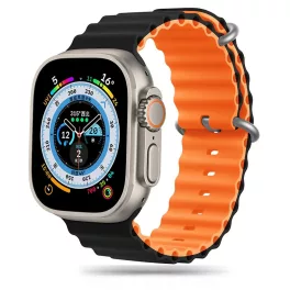   TECH-PROTECT ICONBAND PRO Apple Watch 8/9/10/11/SE/ULTRA készülékhez (44/45/46/49 MM) fekete/narancssárga