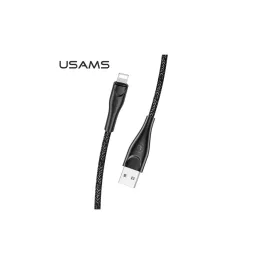   USAMS Braided U41 Lightning kábel 1m 2A SJ391USB01 (US-SJ391) Fast Charge fekete
