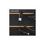 USAMS Braided U41 Lightning kábel 1m 2A SJ391USB01 (US-SJ391) Fast Charge fekete