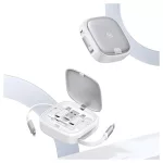 USAMS 3in1 bővíthető kábel BoxMicroUSB/USB-C/Lightning csatlakozókkal, 60W, SJ650USB02, ezüst