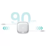 USAMS 3in1 bővíthető kábel BoxMicroUSB/USB-C/Lightning csatlakozókkal, 60W, SJ650USB02, ezüst