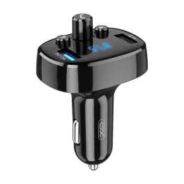 XO BCC02 FM-adó és Bluetooth MP3 autós töltő 15W fekete
