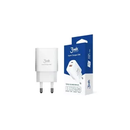 3MK HyperCharger 20W 1xUSB-C + 1xUSB-A fali töltő PD/QC