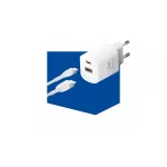 3MK HyperCharger 20W 1xUSB-C + 1xUSB-A fali töltő PD/QC