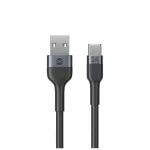 Forever Flexible USB–USB-C kábel 1,0 m 3A fekete