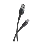 Forever Flexible USB–USB-C kábel 1,0 m 3A fekete
