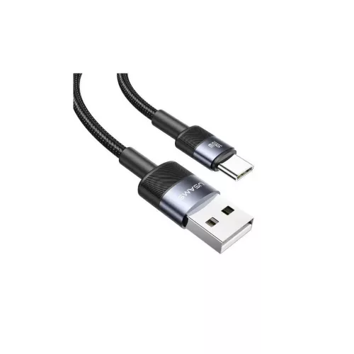USAMS kábel USB to USB-C 3A, 1,2 m, gyors töltés, steel/tarnish SJ718USBSG01 (US-SJ718)