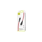 USAMS fonott kábel U41 microUSB 2m 2A SJ396USB02 (US-SJ396) Gyors töltés piros