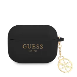   Guess 4G Charm szilikon tok AirPods Pro készülékhez fekete