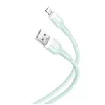 XO NB212 USB–Lightning kábel 1,0 m 2,1A zöld