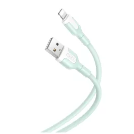 XO NB212 USB–Lightning kábel 1,0 m 2,1A zöld