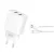XO falitöltő CE02C, 2x USB 2,1A + microUSB-kábel, fehér