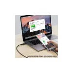 USAMS U43 USB-C to USB-C 100W PD Fast Charge 5A 1.2m kábel fekete SJ459USB01 (US-SJ459)