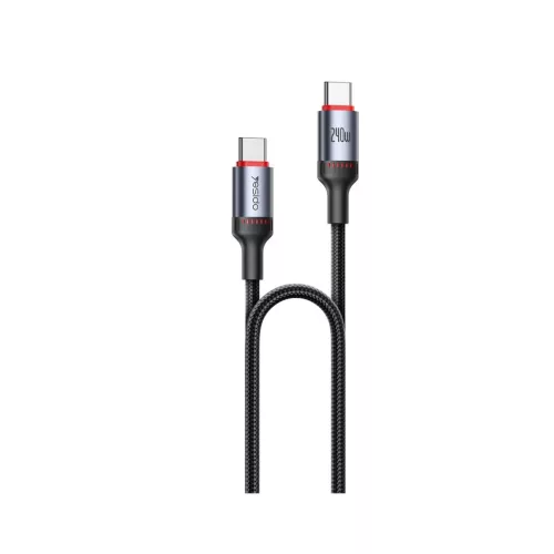 YESIDO kábel CA185 240 W Type-C/Type-C 1,2 m 5 A fekete