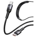 Kábel USAMS SJ759 U89 100W-os gyors töltéssel masszírozóval fekete
