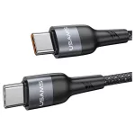 Kábel USAMS SJ759 U89 100W-os gyors töltéssel masszírozóval fekete