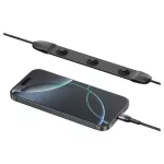 Kábel USAMS SJ759 U89 100W-os gyors töltéssel masszírozóval fekete