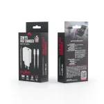 Maxlife MXTC-10-30AC PD QC 30W töltő 1x USB-C, 1x USB + USB-C–USB-C 60W kábel, fehér