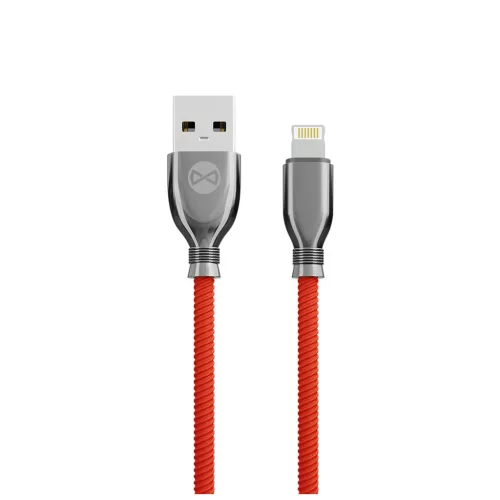 Forever Tornado USB–Lightning kábel 1,0 m 3A piros