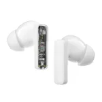 BWOO BW40 TWS ANC Bluetooth fülhallgató LCD kijelzővel fehér