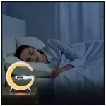 Multifunkcionális lámpa MajesticLine ébresztőórával és Bluetooth speakerrel fehér
