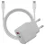 Fali töltő Bazic Goport Velox készlet 1xUSB-C 1xUSB-A GaN 35W kábellel fehér