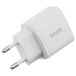 Fali töltő Bazic Goport Velox készlet 1xUSB-C 1xUSB-A GaN 35W kábellel fehér