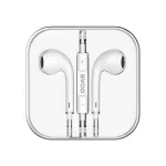 BWOO 3.5mm-es vezetékes sztereó fülhallgató fehér