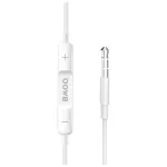 BWOO 3.5mm-es vezetékes sztereó fülhallgató fehér