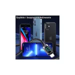 USAMS Fonott kábel U78 USB-C to Lightning LED 1.2m 20W PD Gyors Töltés fehér SJ545USB02 (US-SJ)