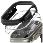 RINGKE SLIM 2-PACK Apple Watch Ultra 1/2/3 (49 MM) készülékhez tok – átlátszó & matt fekete
