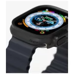 RINGKE SLIM 2-PACK Apple Watch Ultra 1/2/3 (49 MM) készülékhez tok – átlátszó & matt fekete