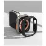 RINGKE SLIM 2-PACK Apple Watch Ultra 1/2/3 (49 MM) készülékhez tok – átlátszó & matt fekete