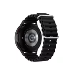 Forcell F-Design FS01 lyukacsos szilikon szíj Samsung Galaxy Watch készülékhez, 20 mm, fekete