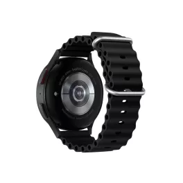   Forcell F-Design FS01 lyukacsos szilikon szíj Samsung Galaxy Watch készülékhez, 20 mm, fekete