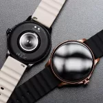 Forcell F-Design FS01 lyukacsos szilikon szíj Samsung Galaxy Watch készülékhez, 20 mm, fekete