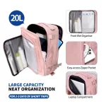 TECH-PROTECT DEFENDER S50 Ryanair & Wizzair Travel Laptop Cabin Hátizsák 20L 40x20x25 poros rózsaszín