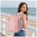 TECH-PROTECT DEFENDER S50 Ryanair & Wizzair Travel Laptop Cabin Hátizsák 20L 40x20x25 poros rózsaszín