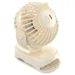 Mini asztali ventilátor AWEI F45 klipszes 1200mAh fehér