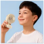 Mini asztali ventilátor AWEI F45 klipszes 1200mAh fehér