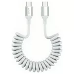 Kábel 4smarts spiral USB-C to USB-C 100W fehér