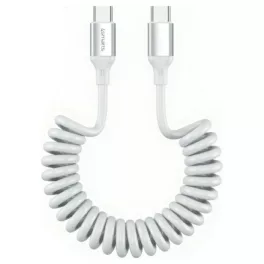 Kábel 4smarts spiral USB-C to USB-C 100W fehér