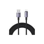 USAMS kábel USB to Lightning 2.4A 1.2m gyors töltés steel/tarnish SJ667USB01 (US-SJ667)
