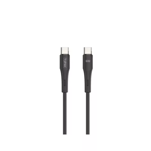 T-PHOX Gentle USB-C/USB-C 60W kábel fekete
