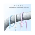 T-PHOX Gentle USB-C/USB-C 60W kábel fekete