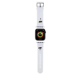   Karl Lagerfeld óraszíj fehér KLAWLSLKCNH Apple Watch 42mm (S1-S3) / 44mm / 45mm / 46mm / 49mm készülékhez