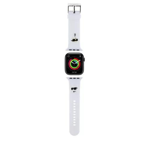 Karl Lagerfeld óraszíj fehér KLAWLSLKCNH Apple Watch 42mm (S1-S3) / 44mm / 45mm / 46mm / 49mm készülékhez