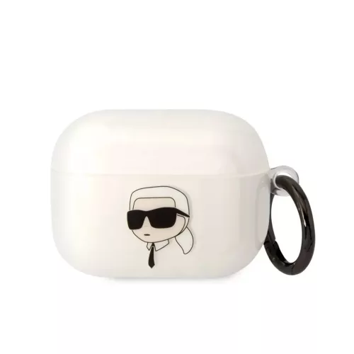 Karl Lagerfeld tok fehér KLAPHNIKTCT Airpods Pro készülékhez